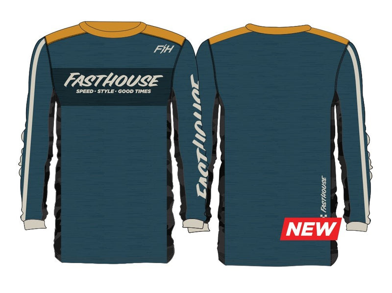 Load image into Gallery viewer, Fasthouse Youth Classic Acadia LS Jersey
