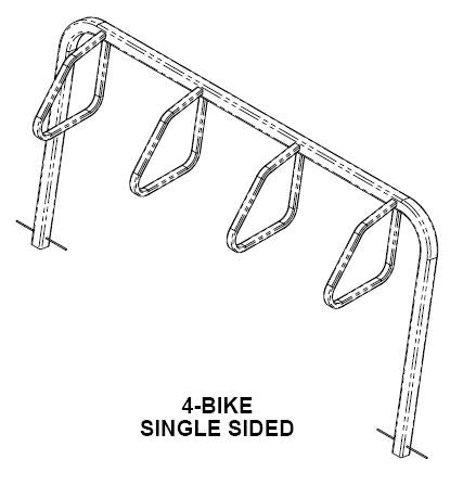 Chargez l&#39;image dans la visionneuse de la galerie, Saris City 4 Bike Single Side Rack - RACKTRENDZ
