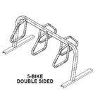 Saris City 5 Bike Double Side Rack (Free Standing/Flange Mount)