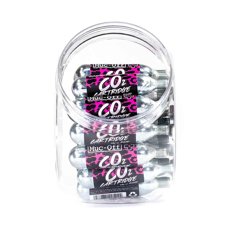 Load image into Gallery viewer, CO2 Refill Road Cartridges, Qty 40 Jar, 16g
