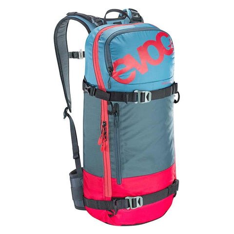 EVOC FR Day Team Snow Protector 16L Backpack Red/Slate/Copenhagen Blue