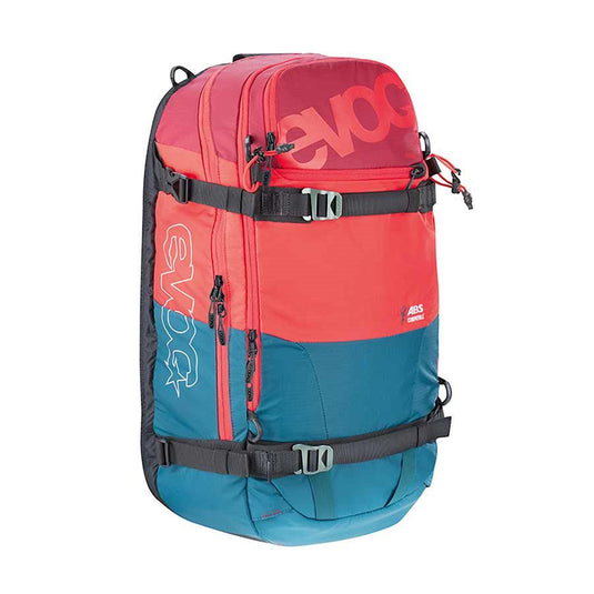 EVOC Zip-On ABS Guide Team 30L Backpack Petrol/Red/Ruby