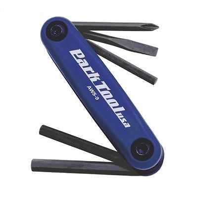 Park Tool  AWS-9, Hex Wrench, Philips and Flat Screwdriver Multi-Tool