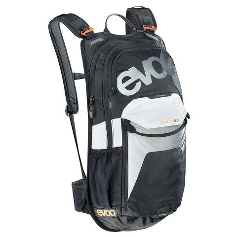 EVOC Stage 12L Technical Performance Backpack, Black/White/Orange