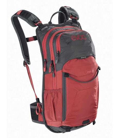 EVOC Stage 12L Technical Performance Backpack, Carbon Grey/Chili Red - RACKTRENDZ