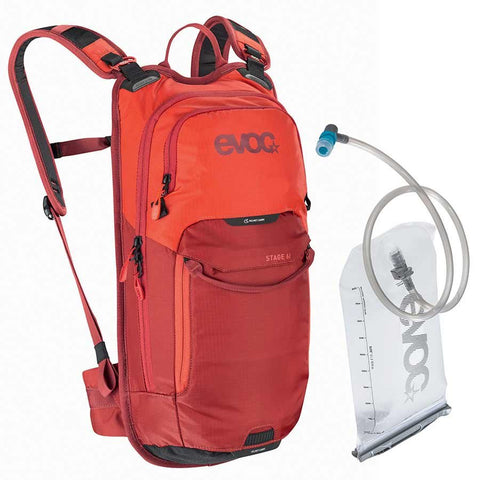Evoc Stage 6L + 2L Bladder Backpack Orange/Red