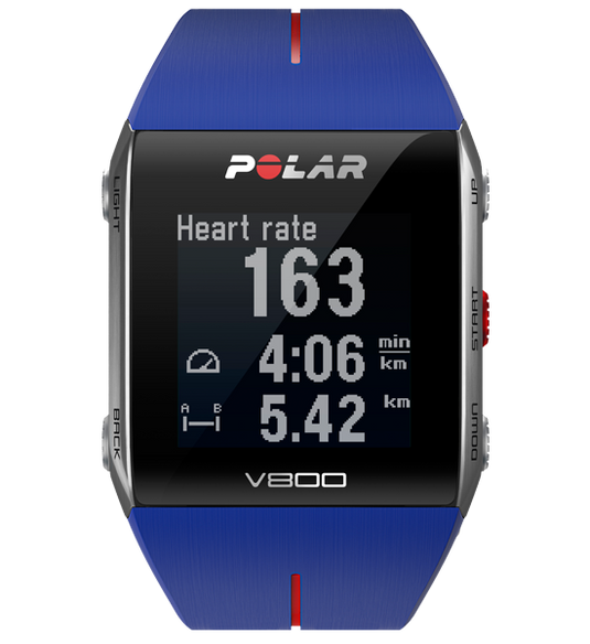 Polar V800 GPS Sports Watch With Heart Rate Sensor Blue